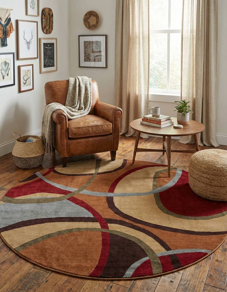 Detail image of 7' x 7' Cafe Round Rug