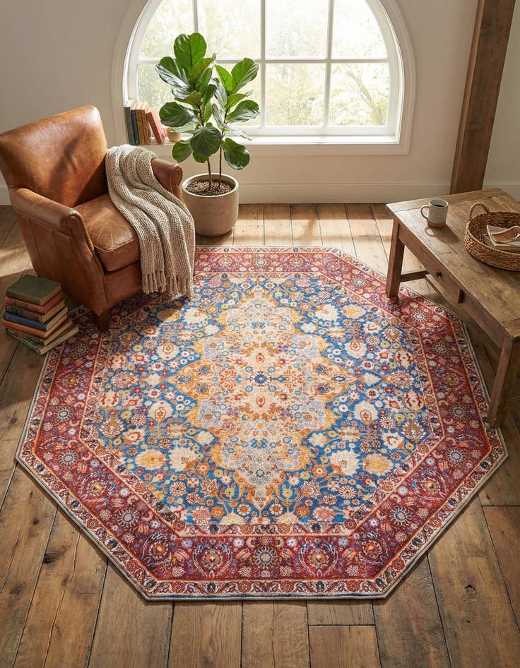 Detail image of 7' 6 x 7' 6 Timeless Octagon Rug