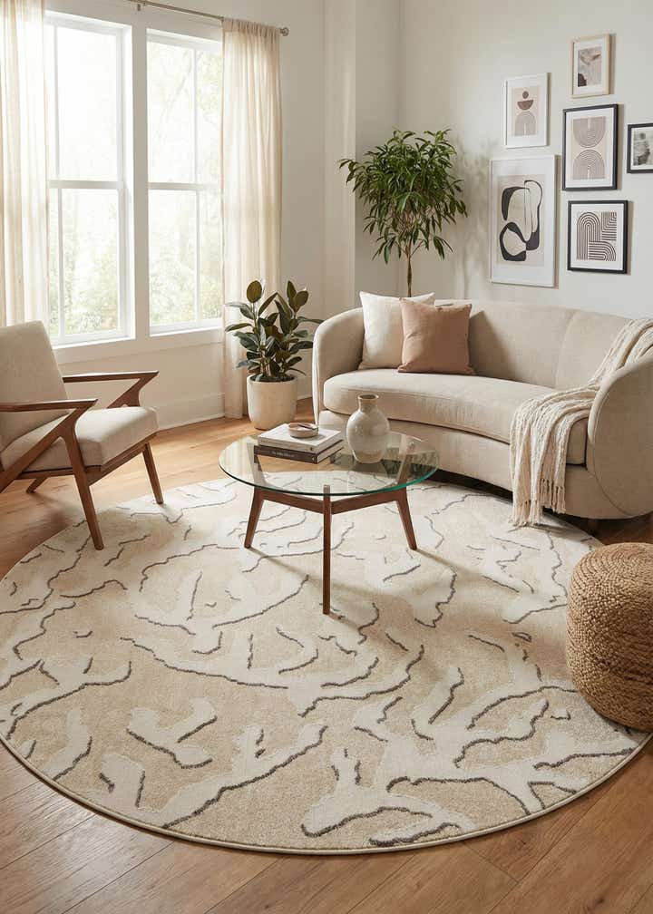 10' x 10' Easy-Clean Sabrina Soto Indoor / Outdoor Round Rug