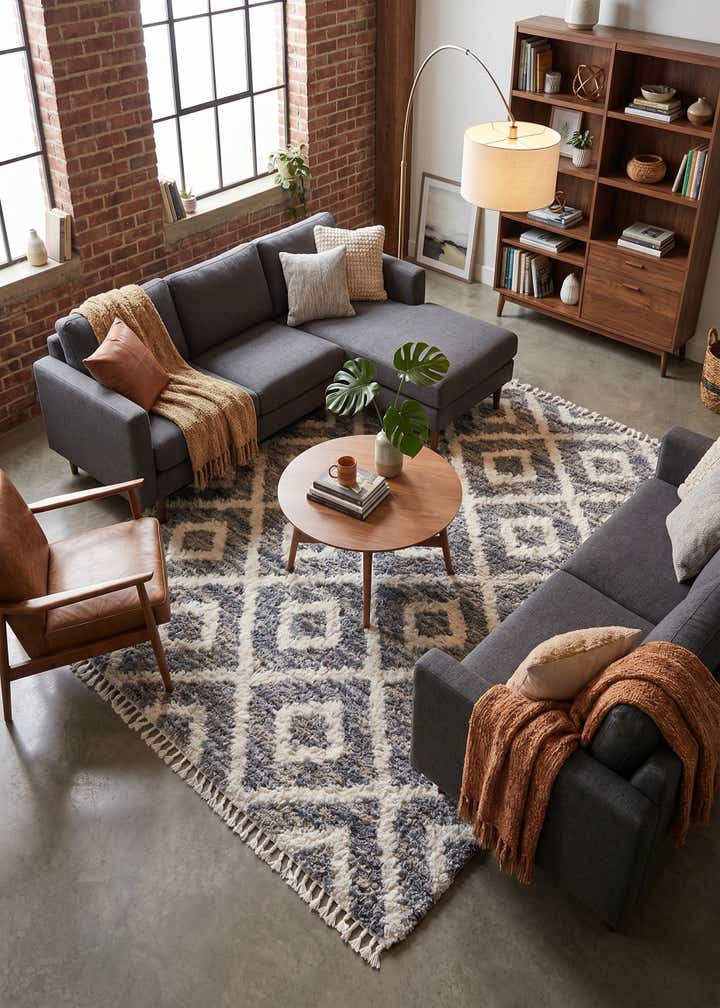 8' x 8' Lagom Shag Square Rug