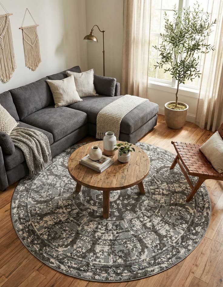 Detail image of 7' 10 x 7' 10 Miranda Round Rug