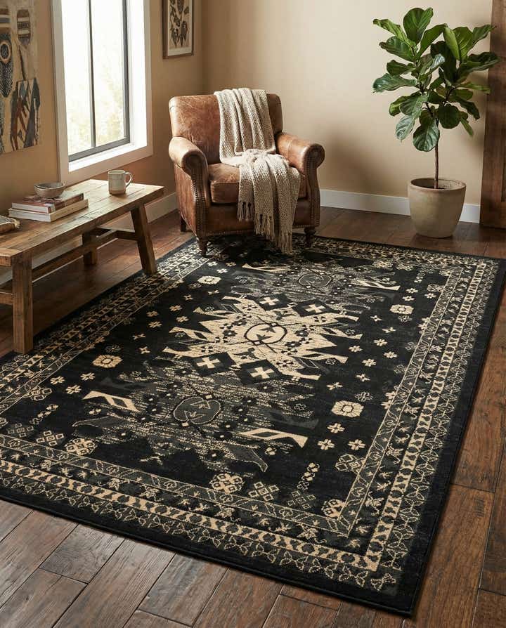 185cm x 275cm Diseño Heriz Alfombra