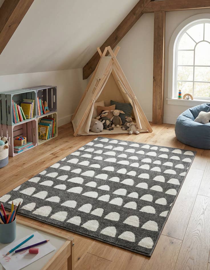 Detail image of 4' x 6' Whimsy Kids Rug