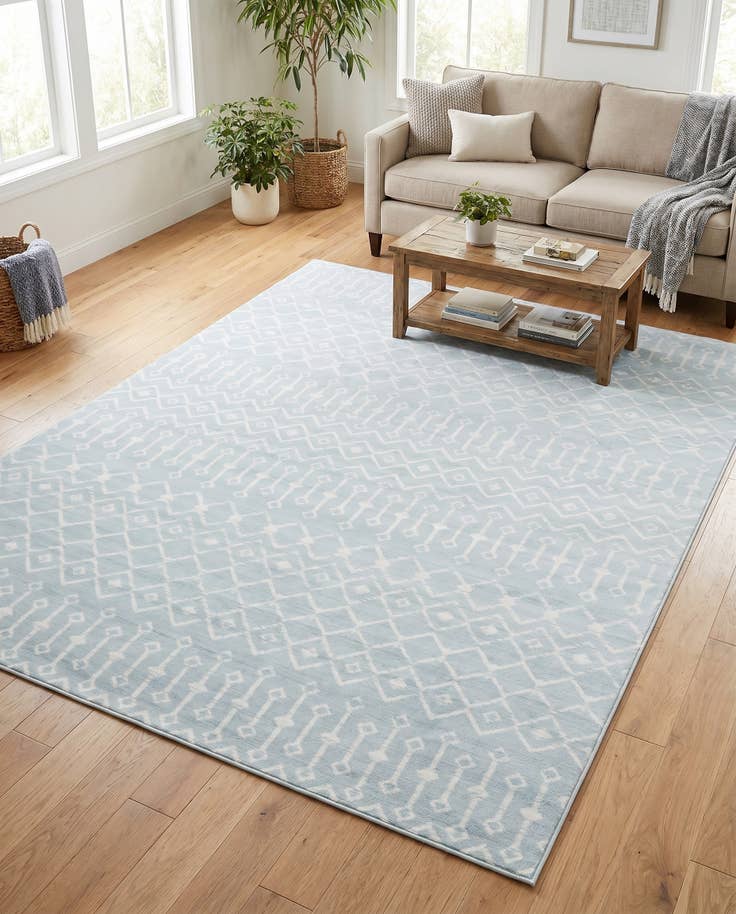 Detail image of 7' 10 x 10' Kasbah Trellis Rug