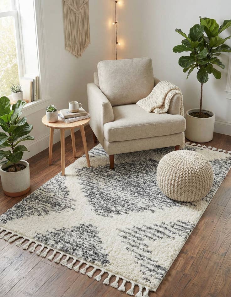 Detail image of 4' x 6' Serenity Shag Rug