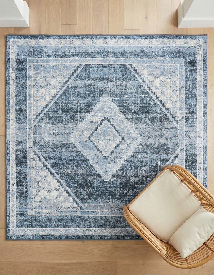 5' 3 x 5' 3 Kamala Washable Square ...