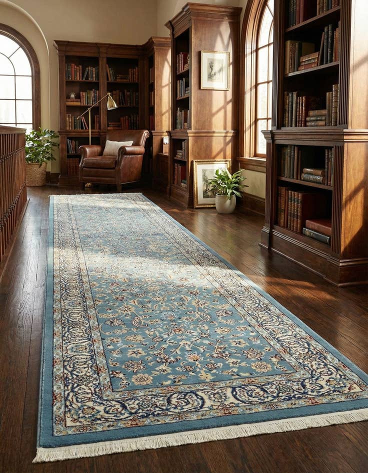 Detail image of 3' x 13' Nain Design Runner Rug