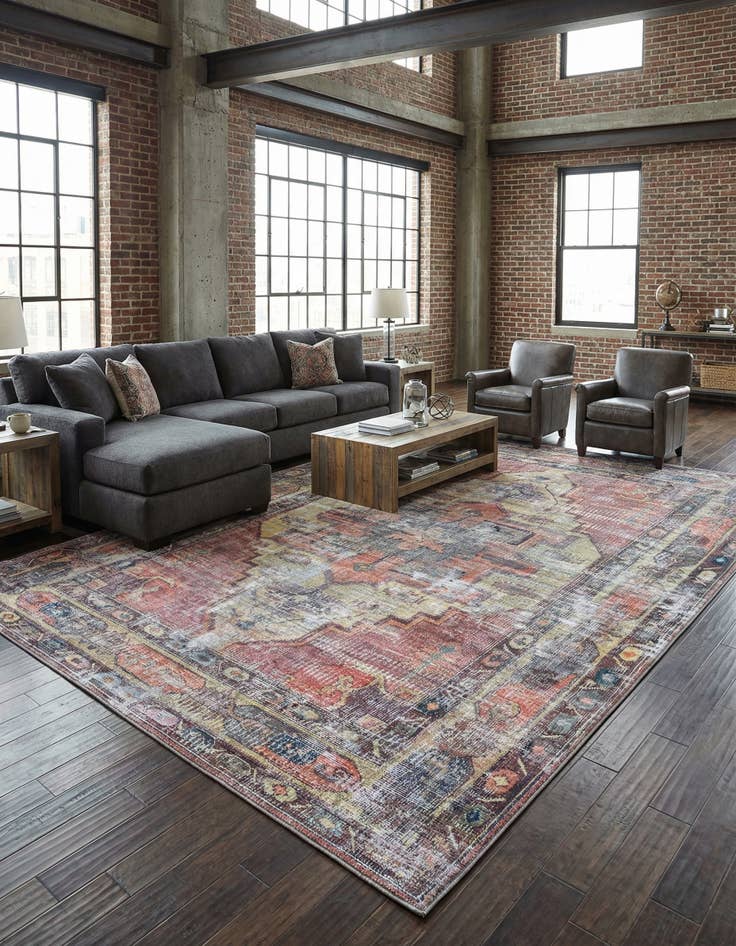 Detail image of 9' 2 x 12' Washable Maahru Rug