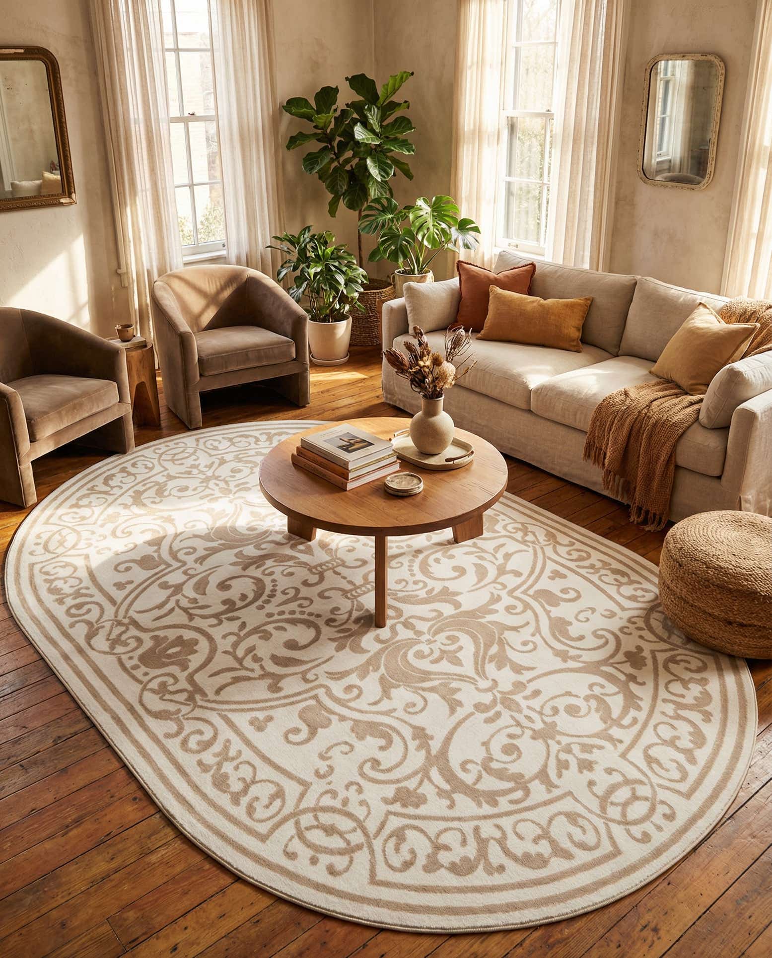 7' x 10' Hermitage Oval Rug