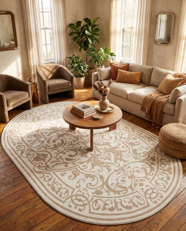 7' x 10' Hermitage Oval Rug
