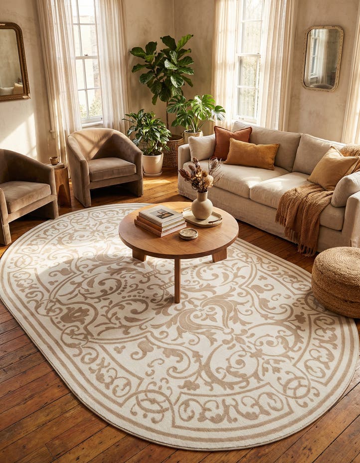 7' x 10' Hermitage Oval Rug