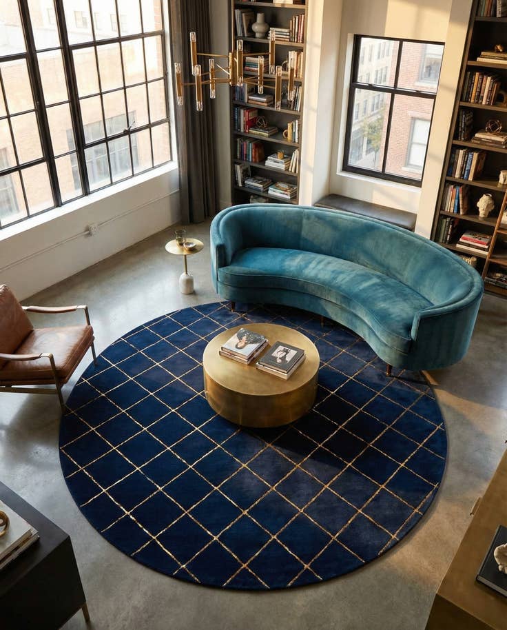 Detail image of 10' x 10' Vogue Geo Round Rug