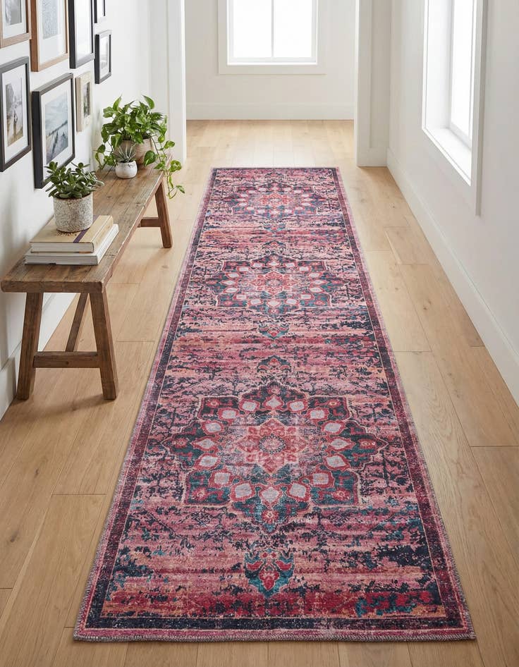 Detail image of 2' 7 x 12'  Washable Renaissance Runner Rug