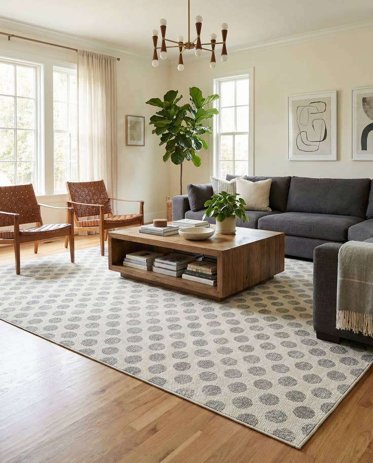Detail image of 10' x 14' Easy-Clean Sabrina Soto Indoor / Outdoor Rug