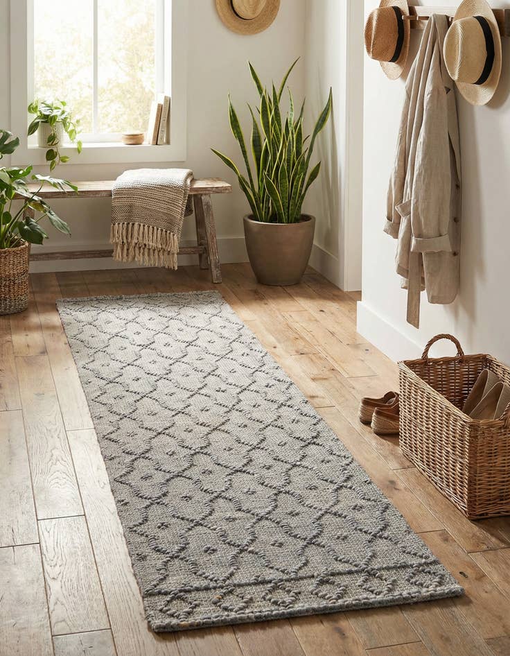 Detail image of 2' x 8'  Hand Woven Larsa Jute Runner Rug