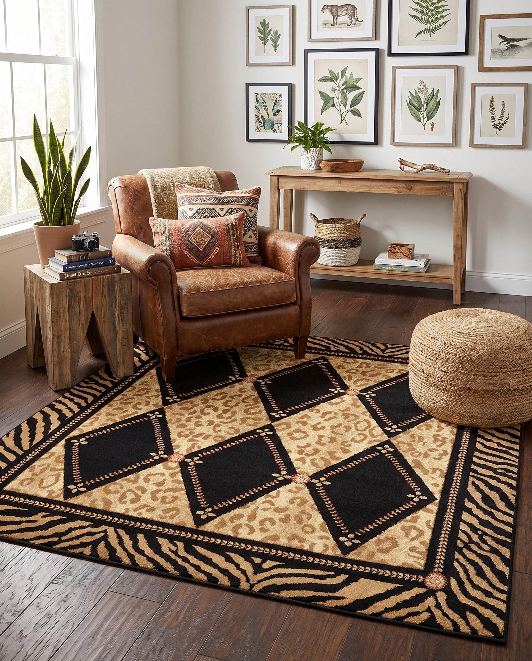 6' x 6' Safari Square Rug