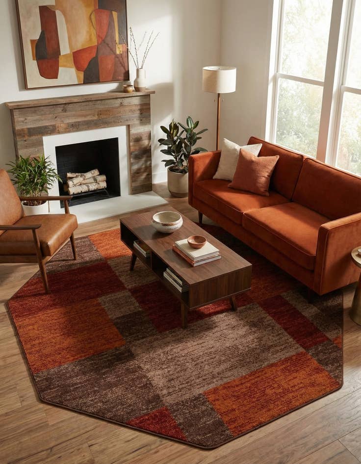 Detail image of 7' 10 x 7' 10 Equinox Octagon Rug