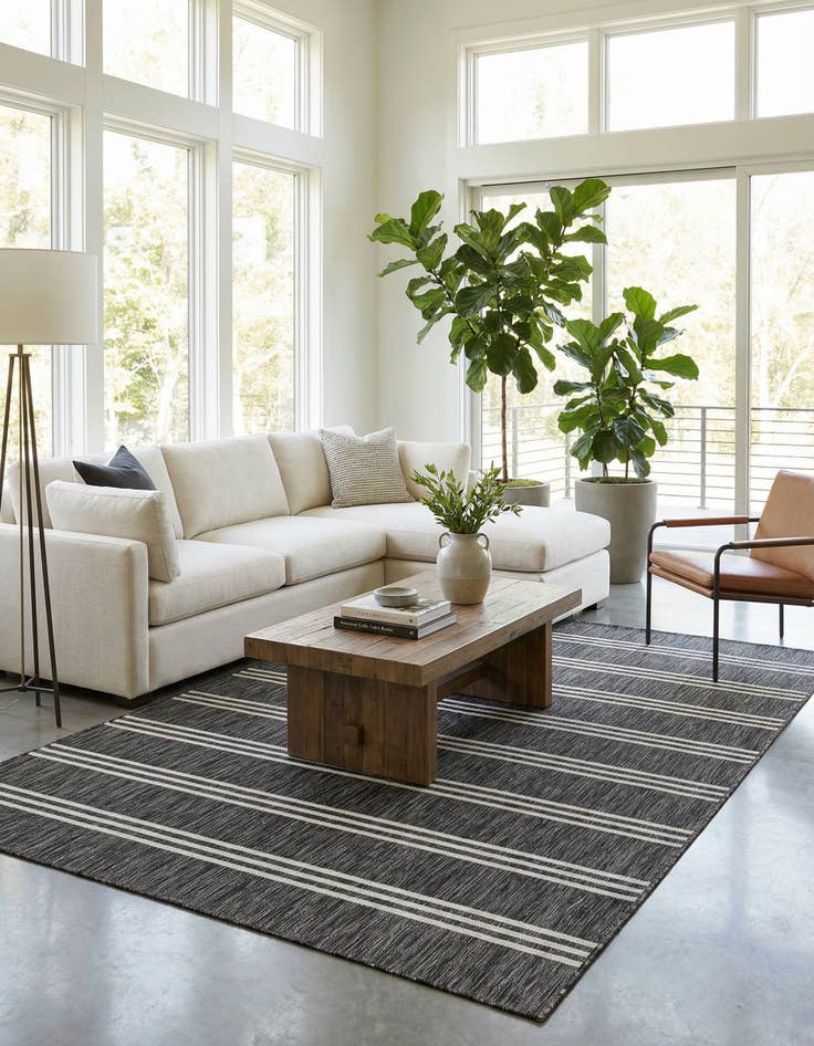 Detail image of 7' 10 x 10' Washable Jill Zarin Anguilla Indoor / Outdoor Rug