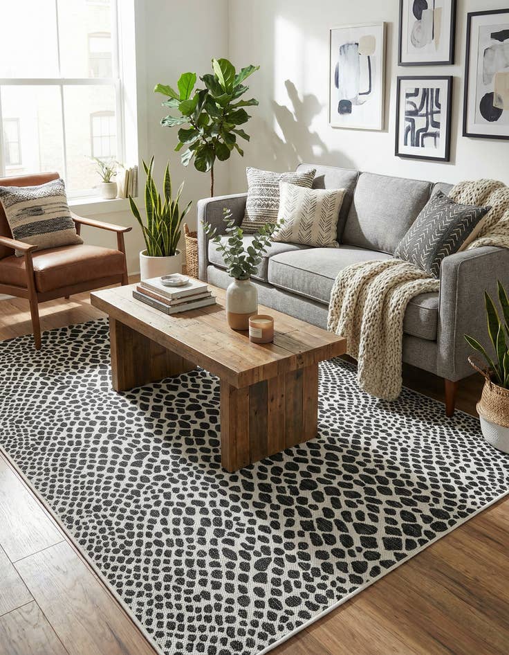 Detail image of 5' 3 x 8' Washable Jill Zarin Cape Town Indoor / Outdoor Rug