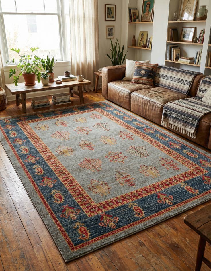 Detail image of 6' x 9' Kashkuli Gabbeh Rug