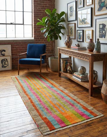2' 11 x 8' 1 Hand Knotted Balouch Wool Runner Rug