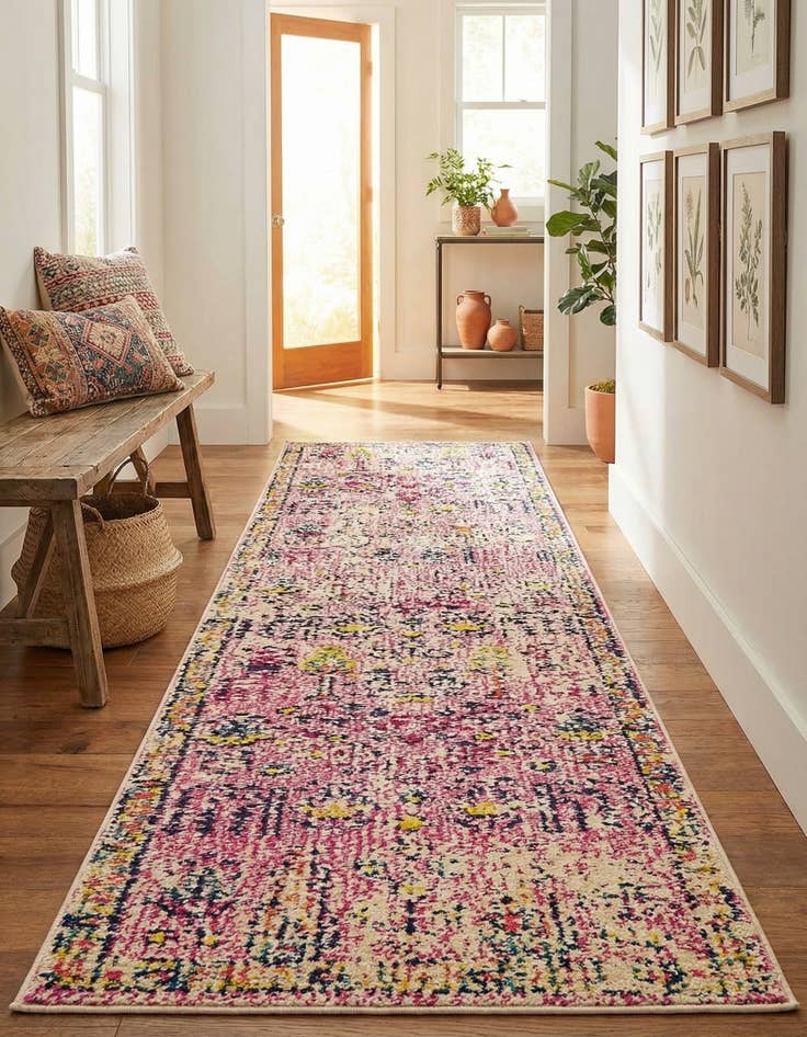 Detail image of 2' x 6' 9 Washable El Paso Runner Rug