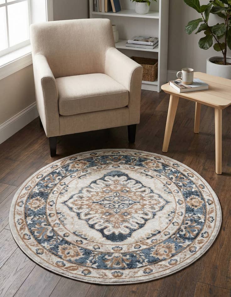 Detail image of 3' x 3' Oxford Round Rug