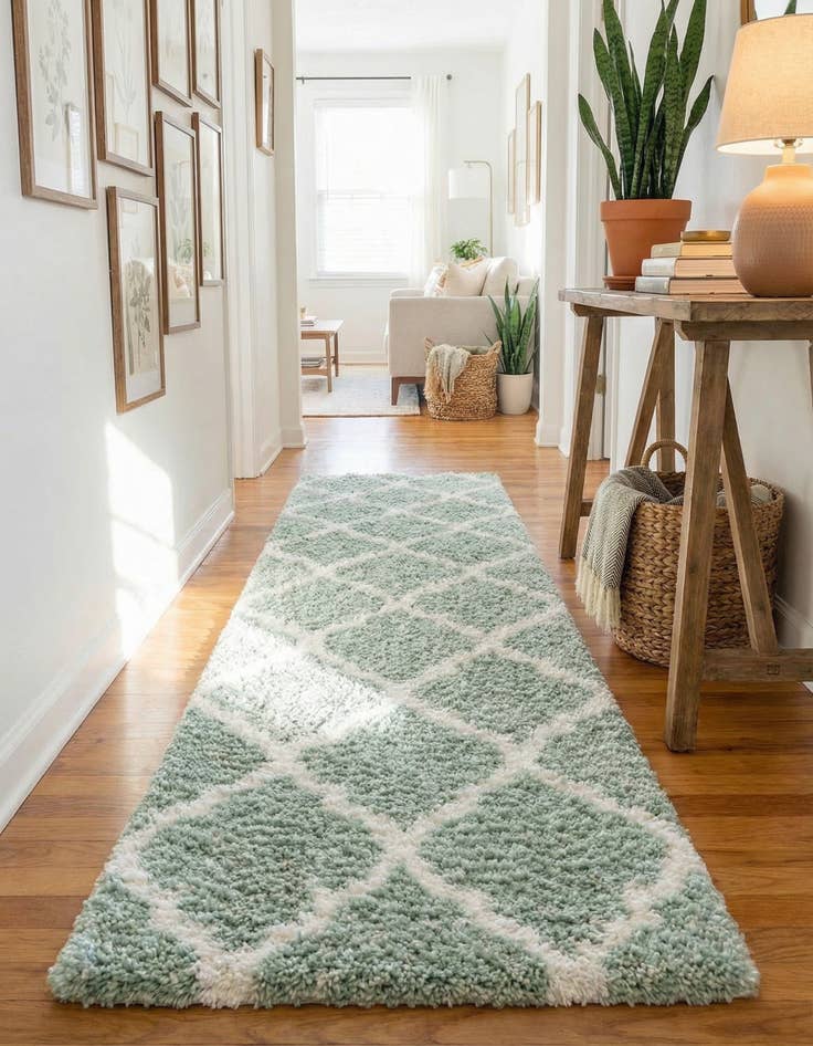 Detail image of 2' 7 x 10' Marrakesh Shag Runner Rug