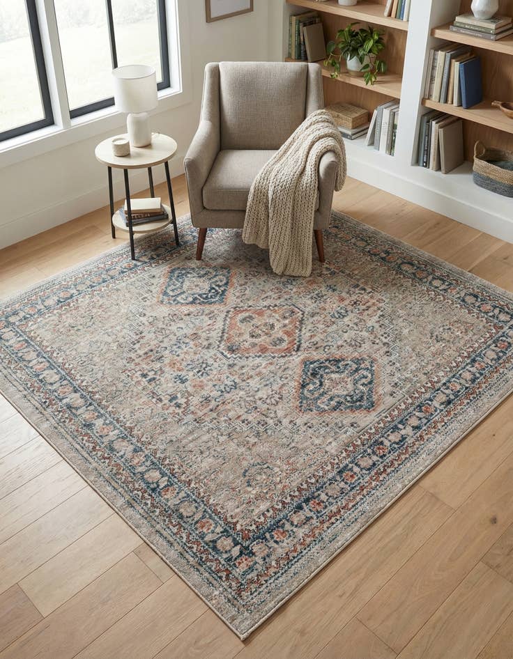 Detail image of 5' 3 x 5' 3 Newport Square Rug