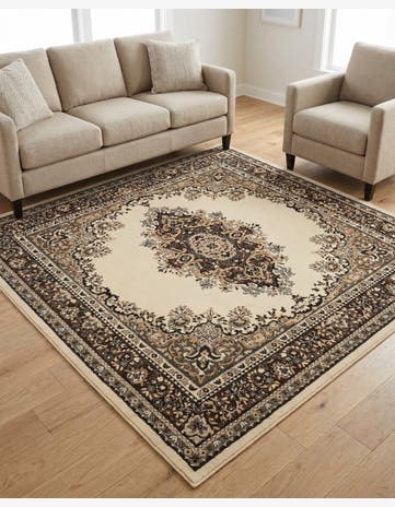 Ivory Amaya Square Rug