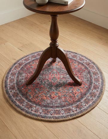 2' x 2' Washable Timeless Round Rug