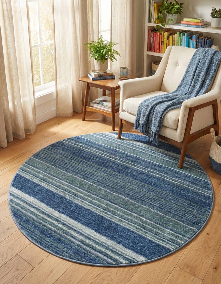 Detail image of 4' x 4' Gemstone Round Rug