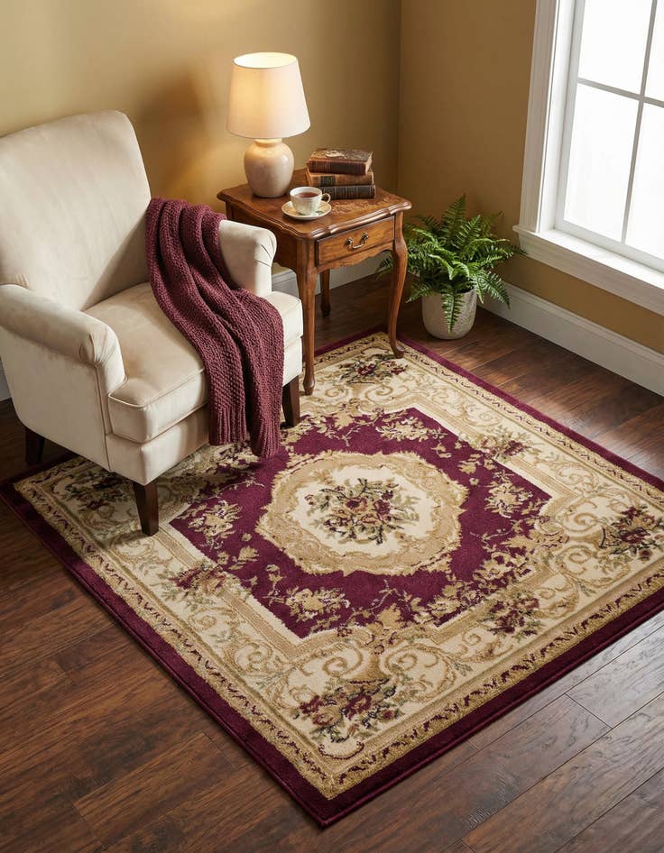 Detail image of  4' x 4' Chateau Square Rug