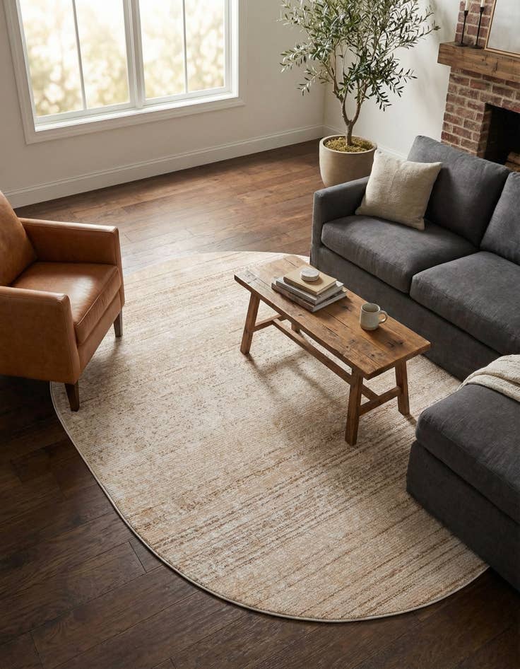 Detail image of 7' 10 x 10' 2 Gemstone Oval Rug