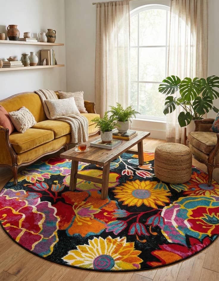 Detail image of 8' x 8' Tuscany Round Rug