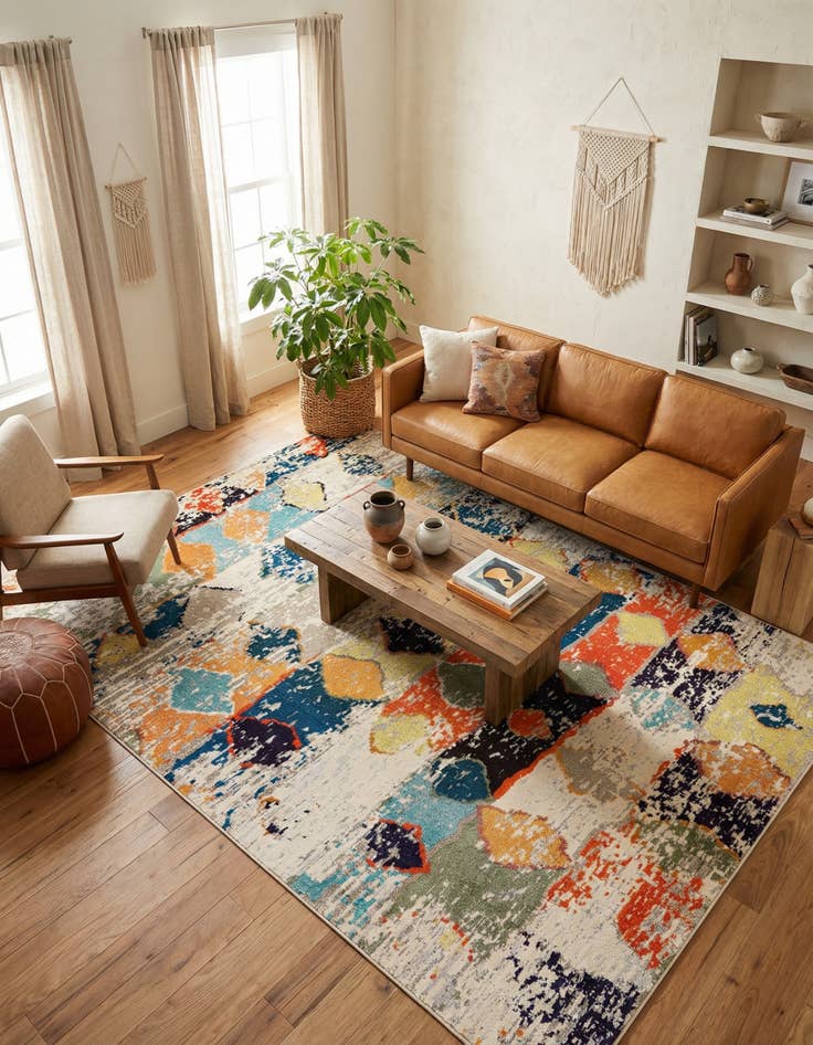 Detail image of 9' x 12' Washable Vivid Rug