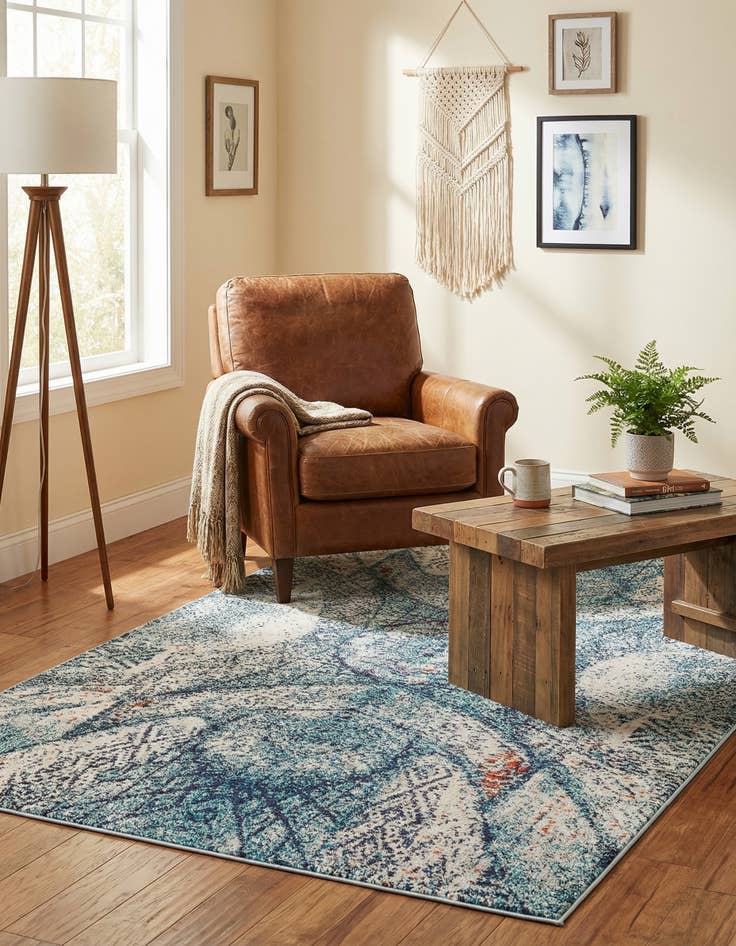 Detail image of 5' x 8' Washable Carnevale Rug