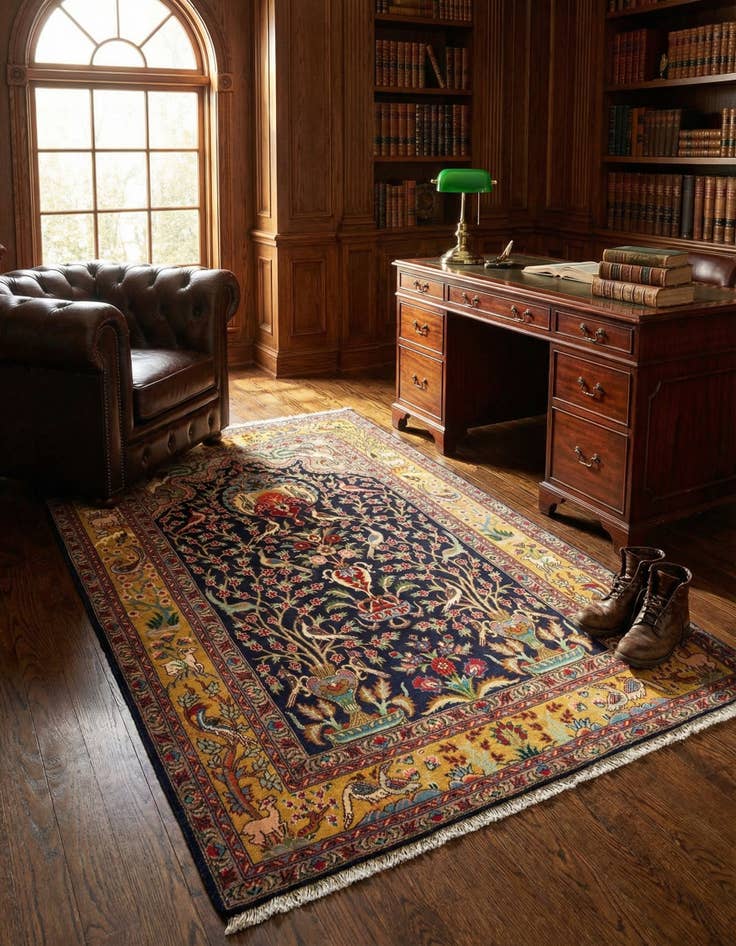 Detail image of 3' 1 x 4' 8 Tabriz Wool Rug