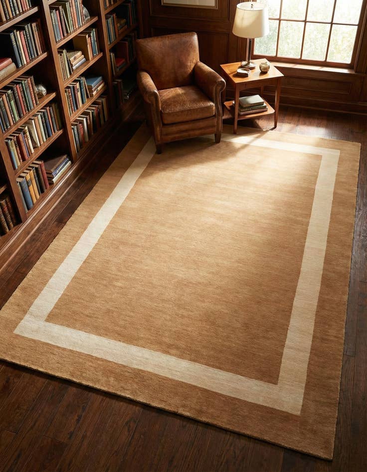 Detail image of 6' 1 x 9' Jill Zarin Border Wool Rug