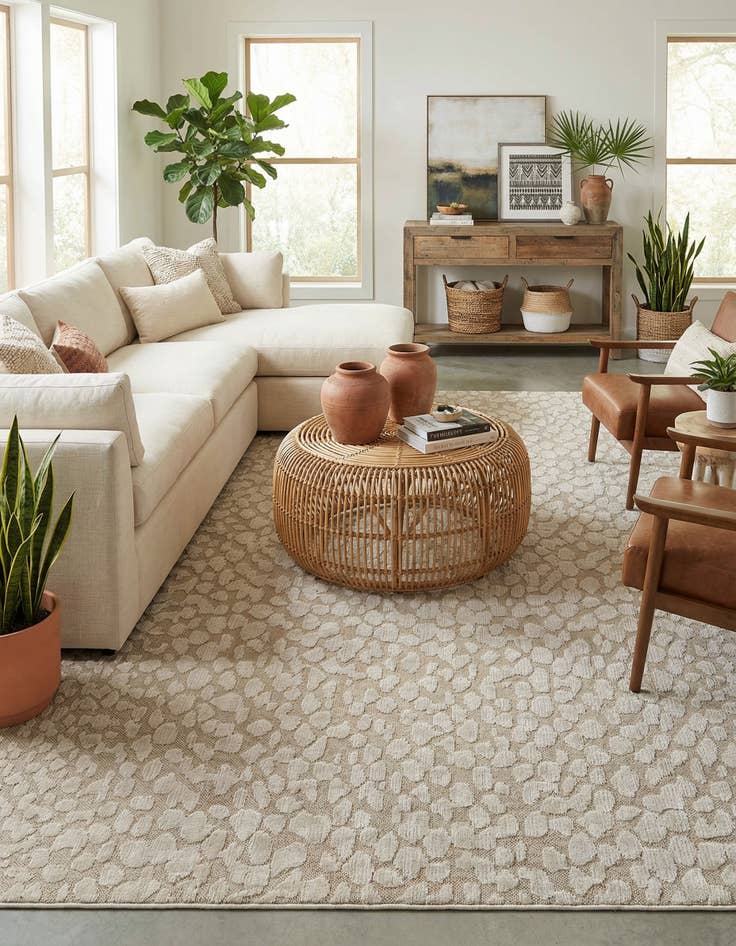 Detail image of 10' x 14' 1  Washable Safari Indoor / Outdoor Rug