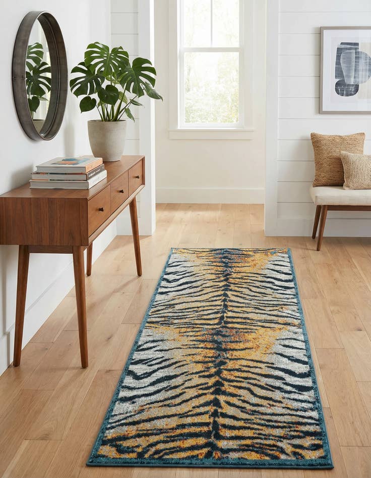 Detail image of 2' x 6' Kamala Washable Runner Rug