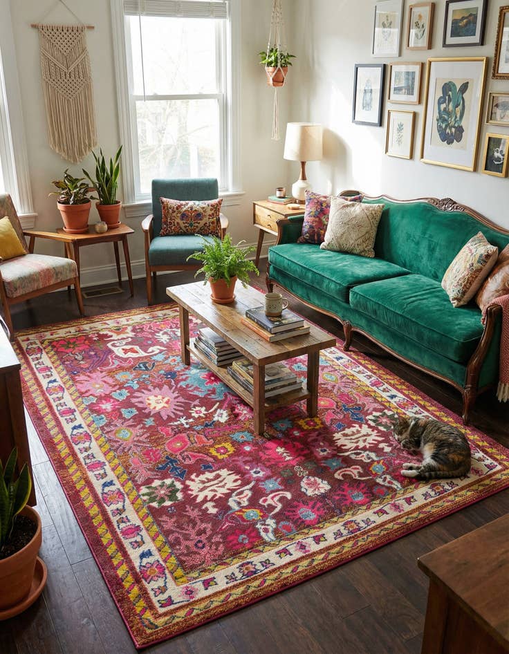 Detail image of 8' x 11'  Washable Palazzo Rug