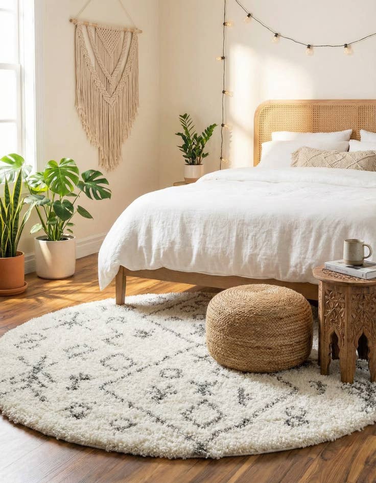 Detail image of 5' 3 x 5' 3 Marrakesh Shag Round Rug