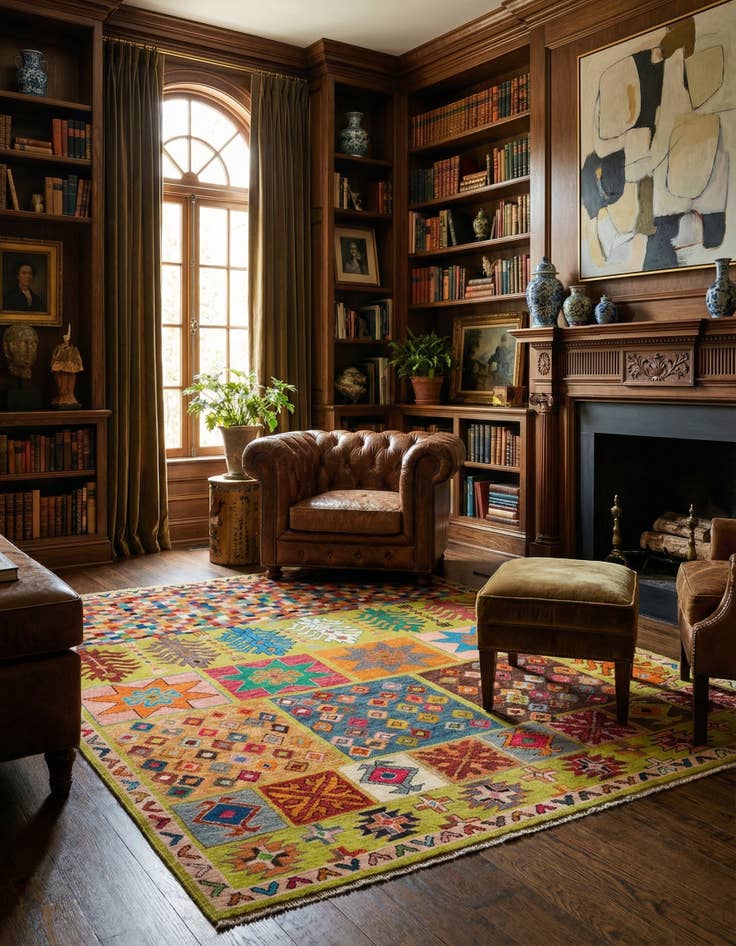 Detail image of 8' 5 x 10' Hand Knotted Balouch Wool Rug