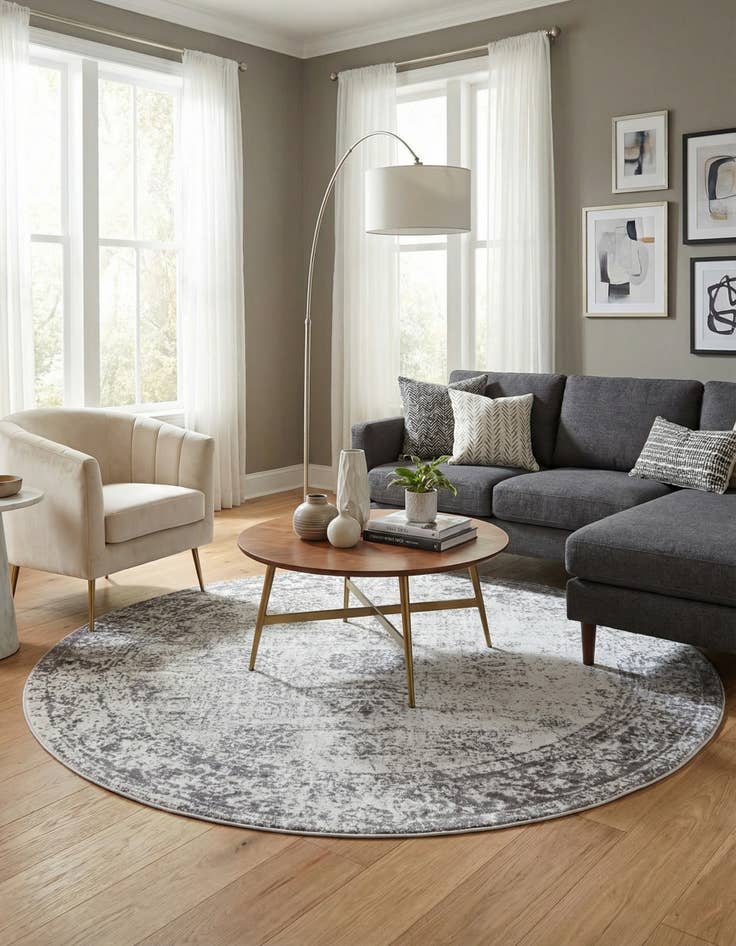 Detail image of 7' 10 x 7' 10 Monte Carlo Round Rug