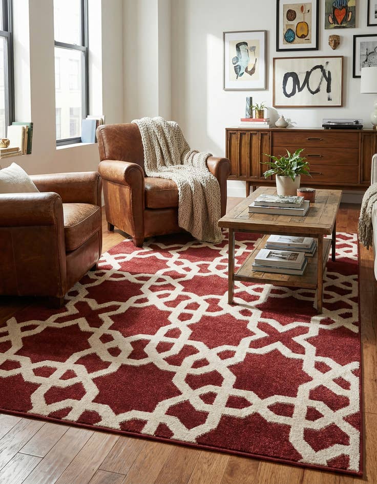 Detail image of 5' x 8' Lattice Rug