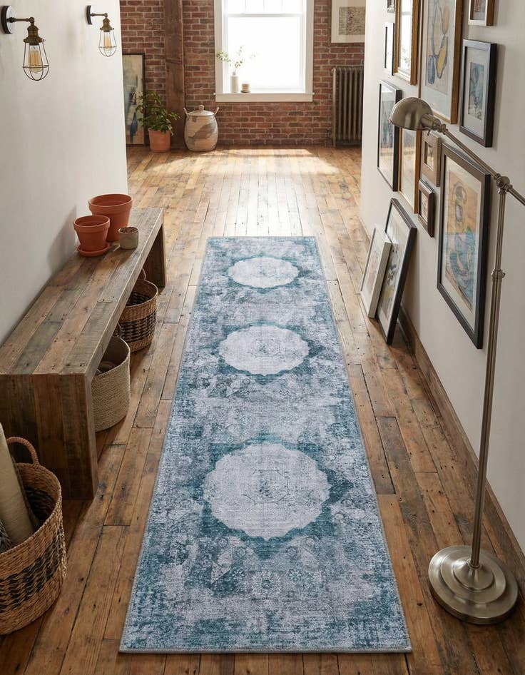 Detail image of 2' x 8' Washable Yara Runner Rug