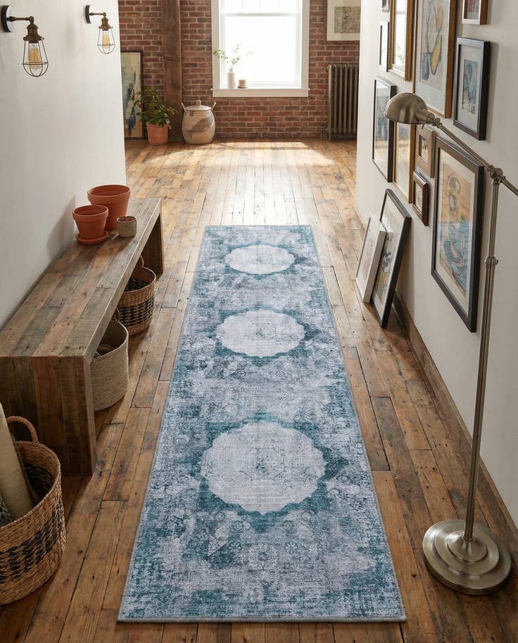 Detail image of 2' x 8' Washable Yara Runner Rug
