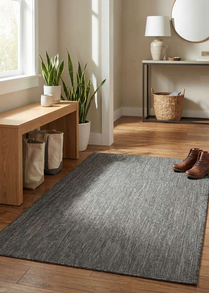 3' 1 x 5' 3 Easy-Clean Solid Indoor / Outdoor Rug