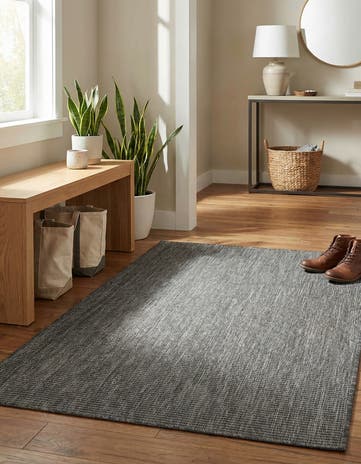 3' 1 x 5' 3 Easy-Clean Solid Indoor / Outdoor Rug